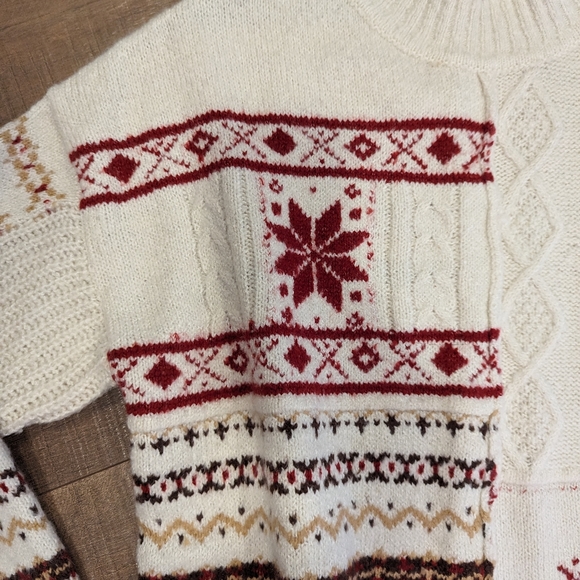 Fair Isle Mockneck Sweater - Picture 3 of 5
